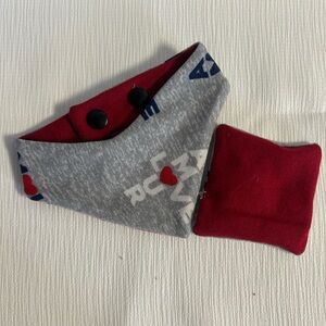 🪡Handmade CATS Reversible Valentine Bandana and Catnip Pouch Set